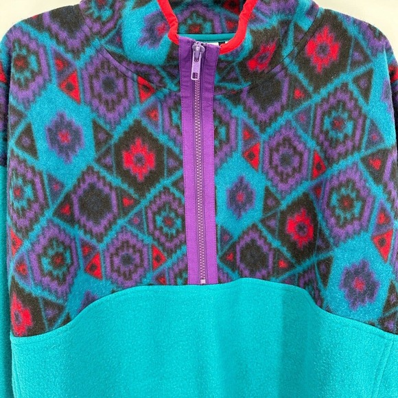 Vintage Men's Sportswear Active Wear Fleece Half-Zip Pullover Sweater Size XL - Picture 2 of 5